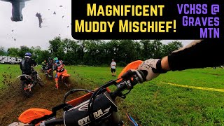 Muddy Mountain Mayhem  Hare Scramble Racing  VCHSS 2024  Graves [upl. by Adnimra]