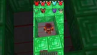 Armor Test Vs Laser Drop meme minecraft shorts [upl. by Cowden]