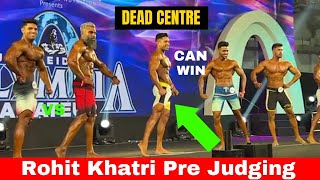 Rohit Khatri Dead Centre😱in Pre Judging Amateur Olympia 2023 Live  Mumbai Pro Show 2023 [upl. by Nisay]