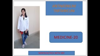 ANTIMONIUM TARTARICUM Homeopathy Medicinein hindi by Premwati Yadav [upl. by Lexerd539]