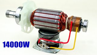 Top07 Electricity 220V Generator with Motor Copper Coil Capacitor Transformer United Project [upl. by Yerac143]