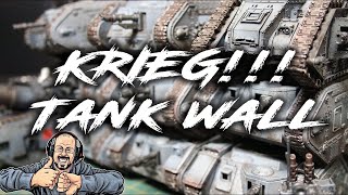 Conquering My Warhammer 40K Death Korps of Krieg Tank Wall April Update [upl. by Nahseez]