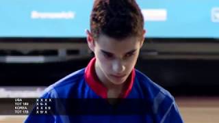 Bowling  2019 WJC Boys Doubles Final Paris March 23 [upl. by Brunhilde78]