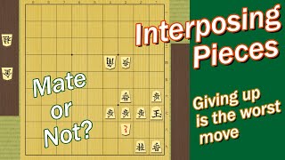 【 Miraculous defence in Shogi 】 Interposing pieces [upl. by Iznekcam216]