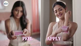 Veet Wax Strip Challenge  Better Way To Wax  English [upl. by Olathe]