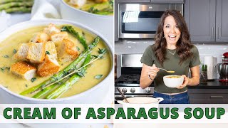 Ultra Creamy Asparagus Soup Recipe  Vegan amp Whole30 [upl. by Boswall]