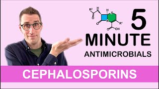 Cephalosporins  5 Minute Antimicrobials [upl. by Norrej]