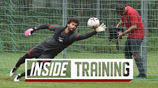 Inside Training Brilliant goalkeepers session and fastpaced finishing [upl. by Olds587]