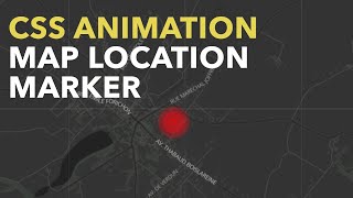 CSS Tutorial Map Location Marker Animation [upl. by Savell11]