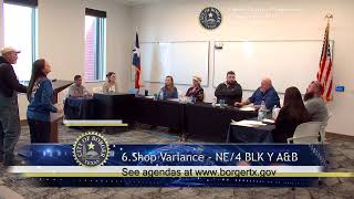 City of Borger  Zoning Board of Adjustments Meeting  November 14th 2024 [upl. by Sadoc42]