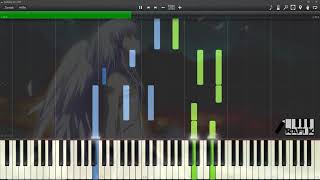 Angel beats OST  Unjust life Piano tutorial  SHEETS  Synthesia [upl. by Ioyal]