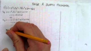 FACTOR A QUARTIC POLYNOMIAL [upl. by Craig187]