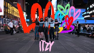 HARUKPOP IN PUBLIC NYC  TIMES SQUARE ITZY quotLOCOquot Dance Cover [upl. by Alroy]