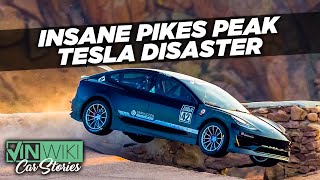 Randy Pobsts DISASTROUS Tesla crash at Pikes Peak [upl. by Ikkin]