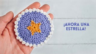 El posavasos que estabas esperando  tutorial de crochet  estrella [upl. by Marley184]