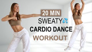 20 MIN SWEATY CARDIO DANCE Workout  All Standing  High Intensity  All Levels  Full Body Fat Burn [upl. by Dorin]