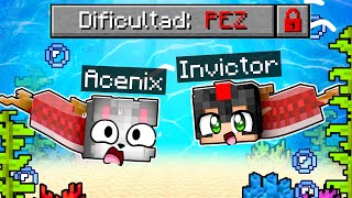 Minecraft PERO en DIFICULTAD PEZ 🐟😂 VICNIX TRANSFORMADOS 2 [upl. by Stan899]