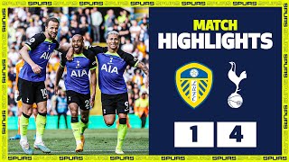 LEEDS 14 SPURS  HIGHLIGHTS  Kane Lucas and Pedro Porro goals send Leeds down [upl. by Einalem]