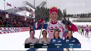 IBU World Championships Mixed Relay Holmenkollen  03032016 [upl. by Nnylamme]