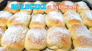 Pyszne domowe bułeczki z jabłkami jak u babci 👌 prosta przekąska lub deser do kawy 👍 drożdżówki [upl. by Anahcra229]