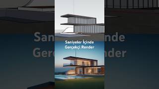 YAPAY ZEKA İLE 30 SANİYDE ultra grçekçi render alın sketchup art ai 3danimation design diy [upl. by Arbas]