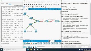 656 Packet Tracer  Configure Dynamic NAT [upl. by Acinot]