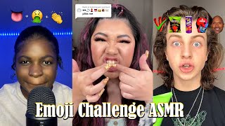 ASMR Tiktok 🤔🍣🍖👀 Emoji Challenge ASMR compilation 1 [upl. by Indira]