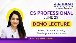 CS PROFESSIONAL l DEMO LECTURE l PAPER 2 csatjksc [upl. by Retse]