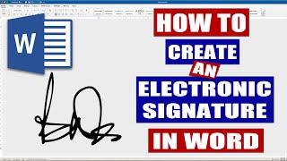 How to add digital signature in Microsoft Word 2016 [upl. by Dust]