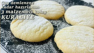 Sadece 3 malzemeyle çay demlenene kadar hazırlanan kurabiye [upl. by Arlyne]