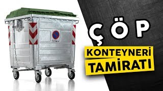 ÇÖP KONTEYNERİ TEKERLEK YENİLEME VE TAMİRATI [upl. by Cita]