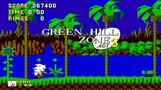 TAS White Sonic In Sonic 1 Ring Attack GHZ By DarkShamil Camhack [upl. by Nehpets]