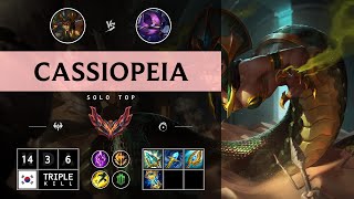 Cassiopeia Top vs Kennen  KR Grandmaster Patch 1413 [upl. by Yennek17]