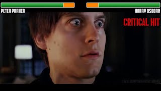 Peter Parker vs Harry Osborn WITH HEALTHBARS  HD  SpiderMan 3 [upl. by Kramer]