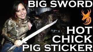 Hunting Feral Hogs with a hot chick and whats coming up [upl. by Accebar]