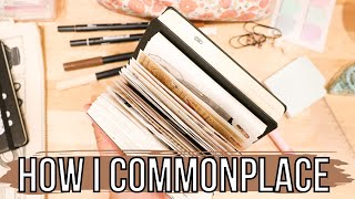 How I Commonplace in my Commonplace Notebooks  Commonplace Book [upl. by Rialc]