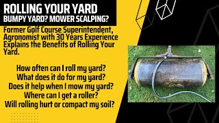 Bumpy yardmower scalping your yard how to even it out by rolling it [upl. by Bryana884]