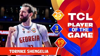 Tornike Shengelia 25 PTS  TCL Player Of The Game  GEO vs VEN  FIBA Basketball World Cup 2023 [upl. by Irek159]