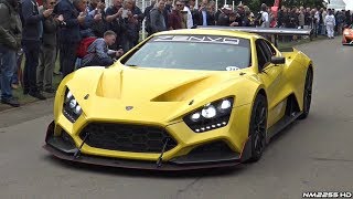 1100HP Zenvo TSR Hypercar TwinSupercharged V8 Exhaust Sounds  Goodwood [upl. by Anella507]