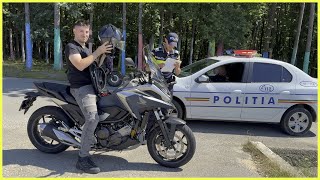 Ma prins poliția  Review Honda NC750X [upl. by Adelia100]