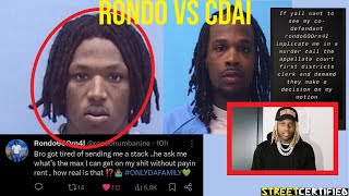 RondoNumbanine RESPONDS To Snitch Claims By Cdai Lil Durk Picked Sides  News Report [upl. by Begga]