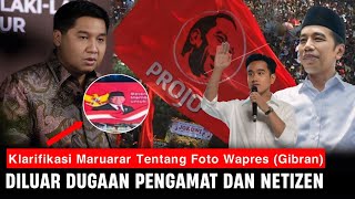 Klarifikasi Marurar Tentang Foto Gibran Yang Sempat Heboh Pengamat Gigit Jari [upl. by Aihseya]