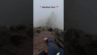 Harihar Fort 🚩 Trek nashik Maharashtra the most dangerous trek in Maharashtra shorts travel [upl. by Kulda]