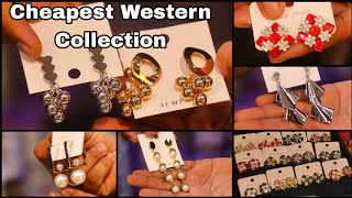 Cheapest Western Korean Jewellery Biggest Wholesaler Kolkata  Funky Stone Earrings Best Collection [upl. by Olen775]