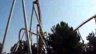 hanging roller coaster in Knotts berry farm [upl. by Acinorrev]