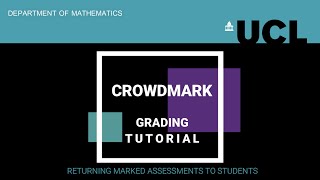 Crowdmark  Returning marked assessments to students [upl. by Noevad279]