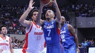 FIBAAsia  Day 2 Jordan v Philippines highlights [upl. by Joli]