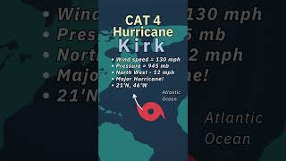 Hurricane Kirk Update Major Category 4 Hurricane hurricane [upl. by Frodine]