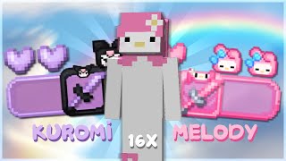 My Melody and Kuromi Texture Pack 16x Showcase  Release [upl. by Tymes]