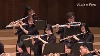 Flute n Park J Pachelbel Canon Aulos Flute Orchestra [upl. by Annamaria942]